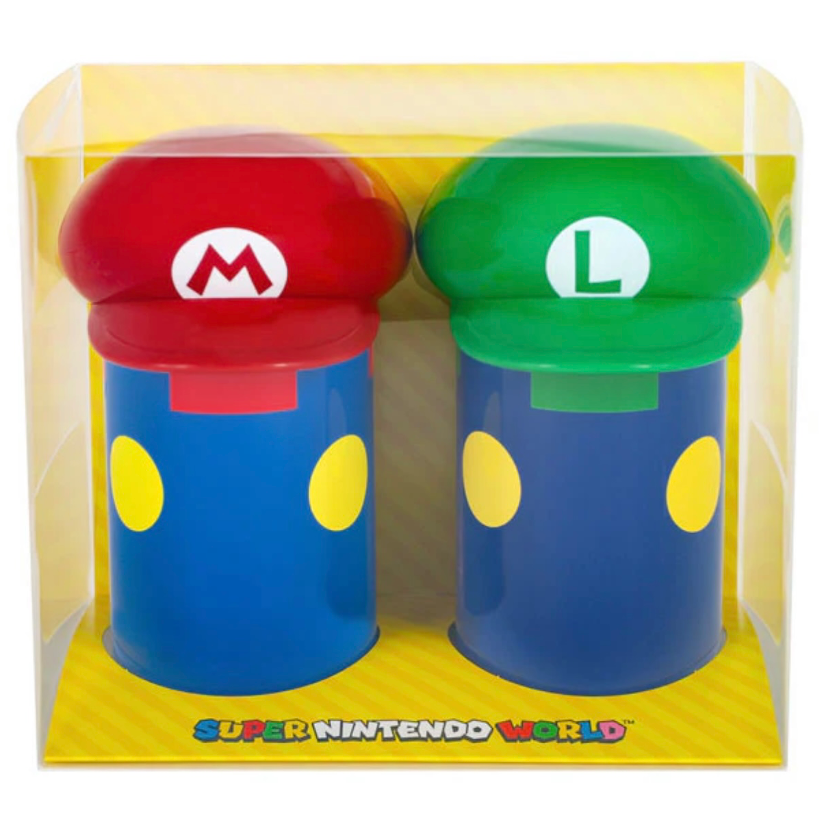 Mario/Luigi Chocolate Crunchy Can Set (2 cans)