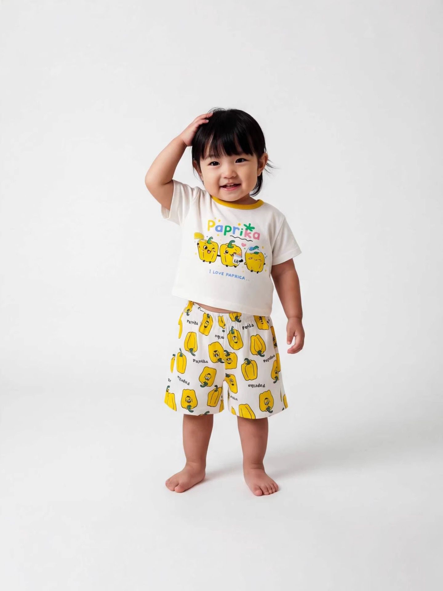 韓版ins甜椒滿印套裝