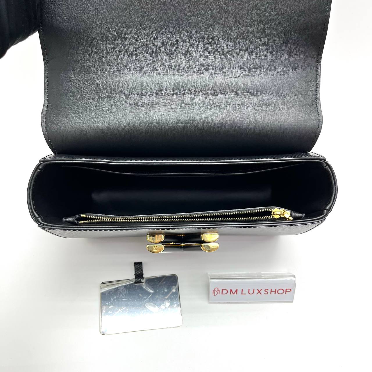 LV Black Epi Leather Twist MM GHW