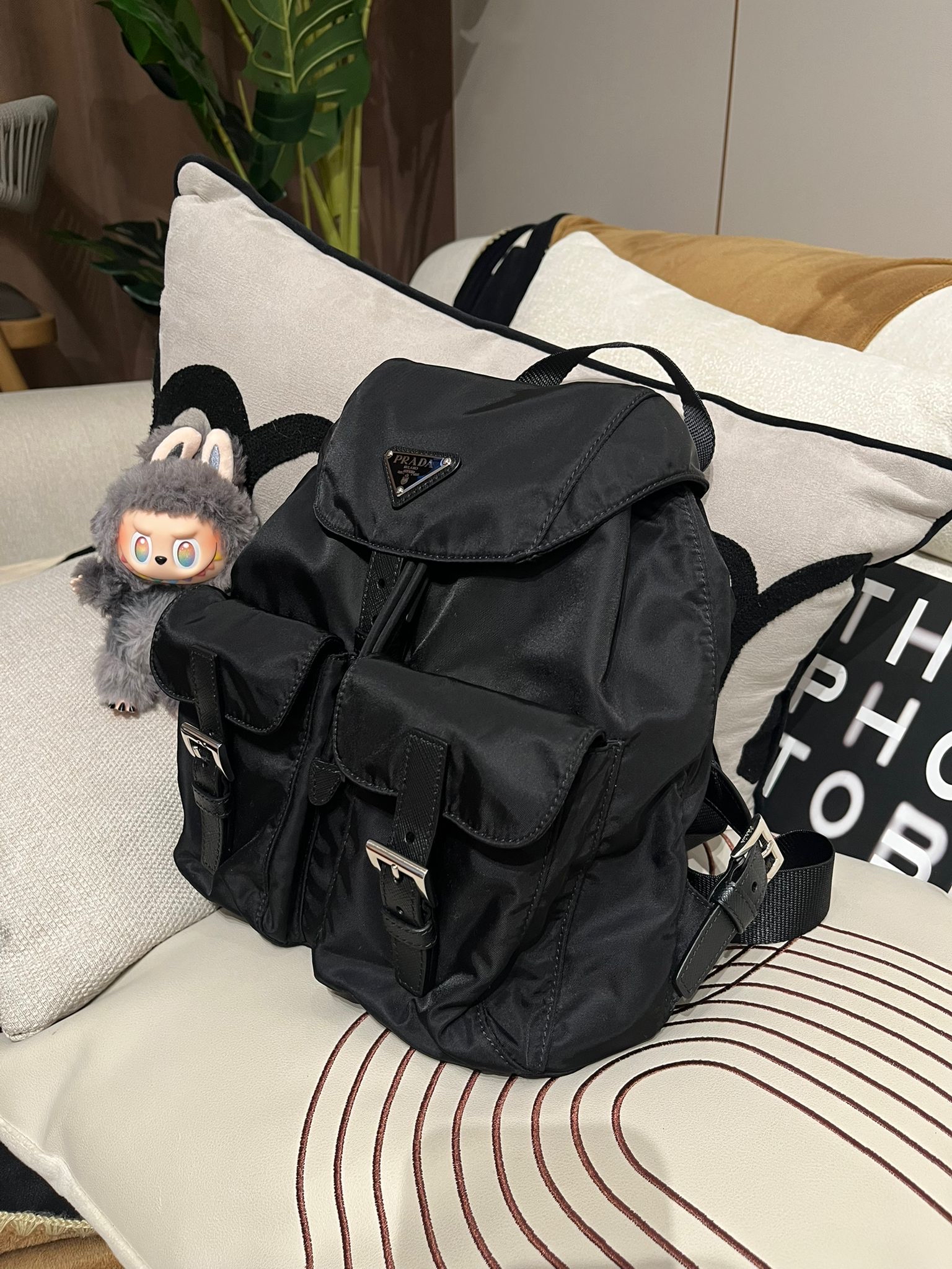 Prada Re-Nylon Backpack small 背囊100%Authentic, 98%New ✅Dust bag