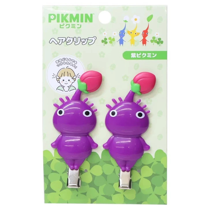 紫色皮克敏髮夾