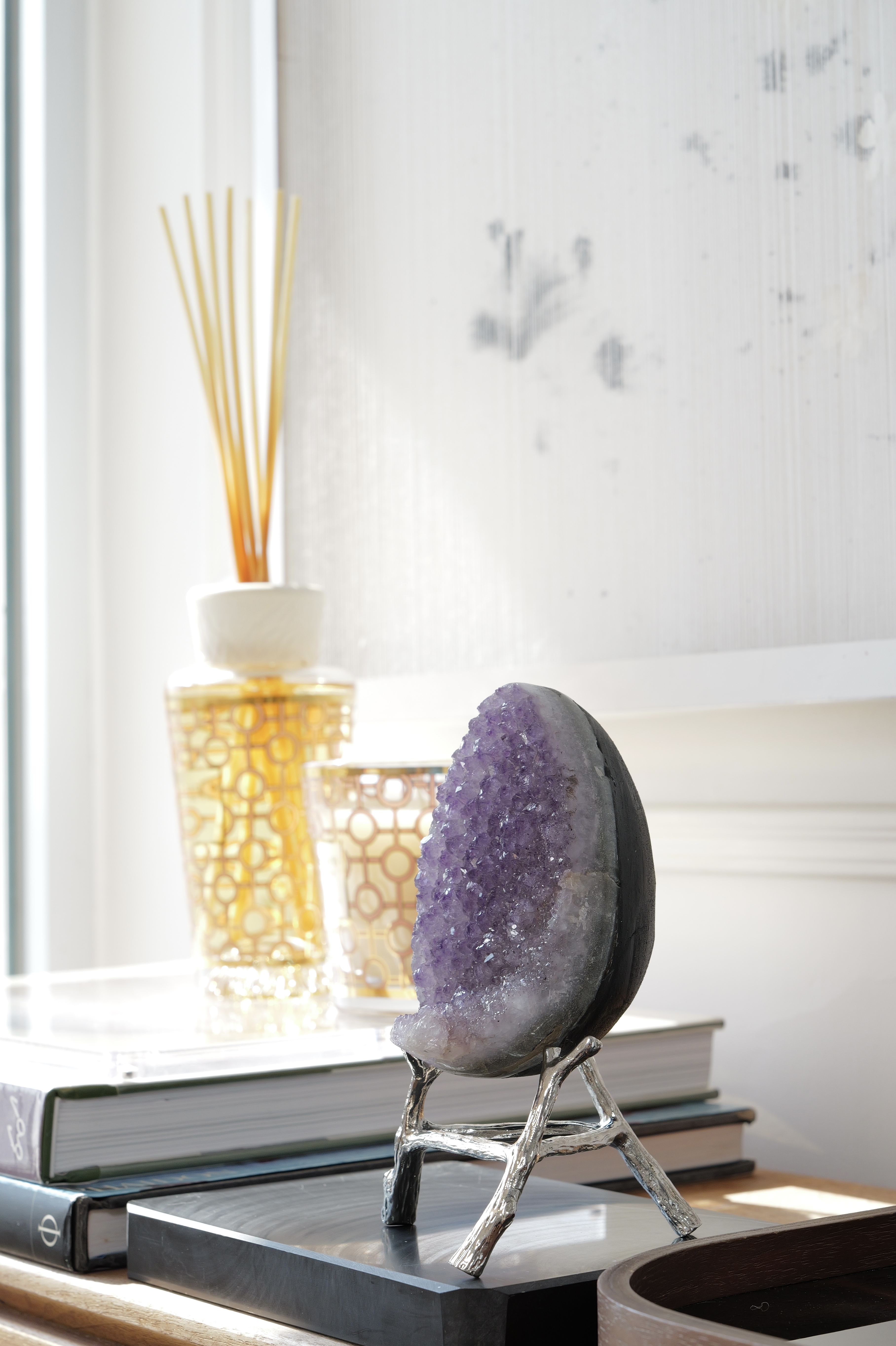 ༒10.6cm 薰衣草紫紫水晶蛋༒ Amethyst AM8015C2JG5Am-RA27*2FE