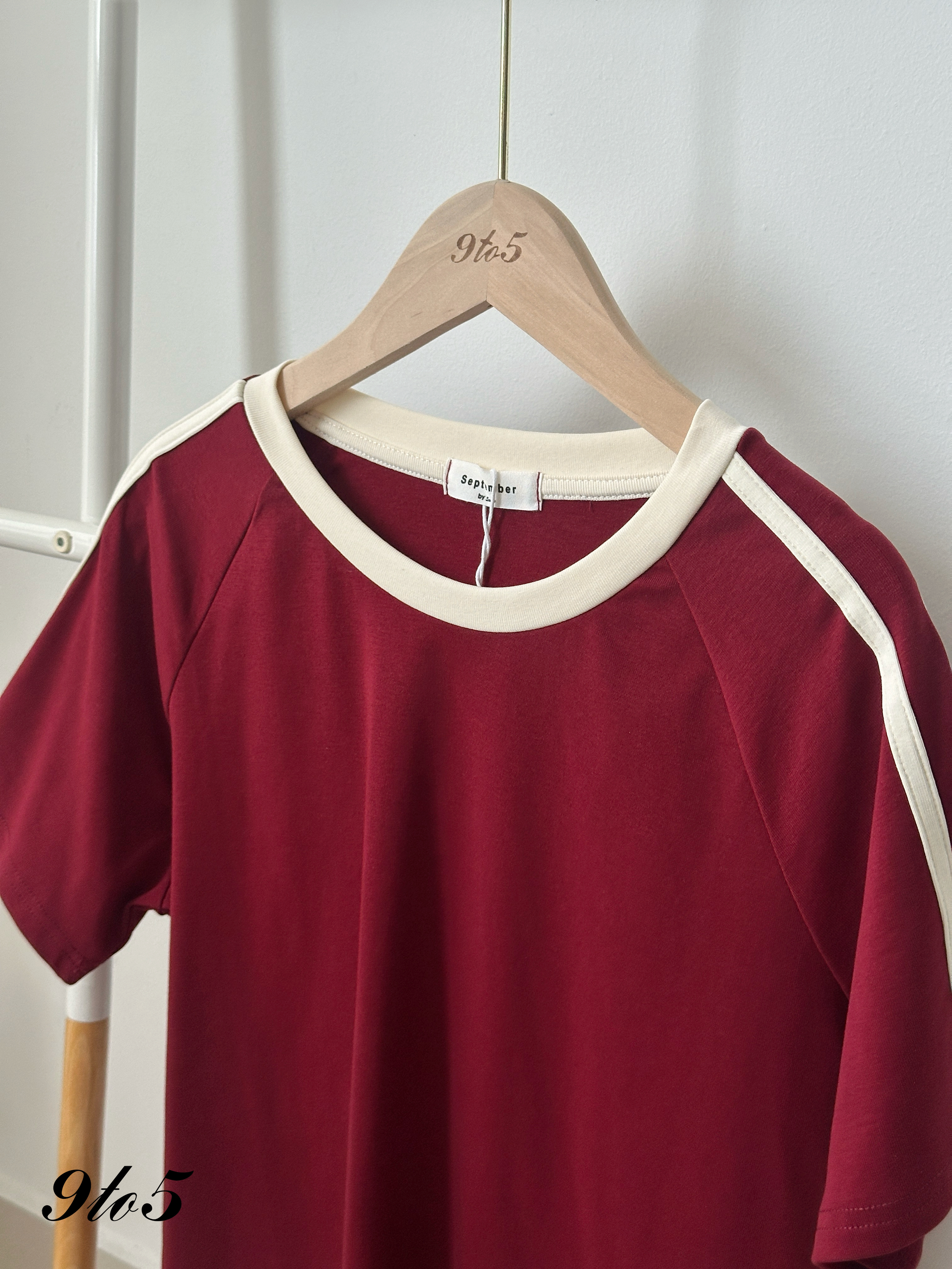 T4213 Contrast Oversized Tee - 3 Colors 