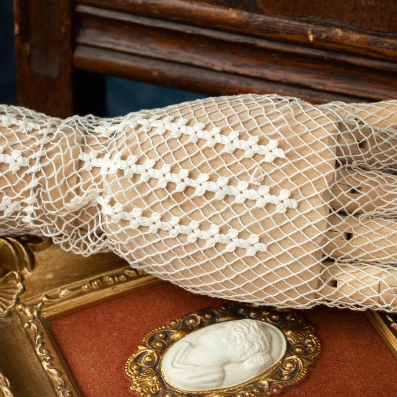 RARE! Antique Turn of Century/Edwardian Crochet Lace Glove(CD086/CD087)