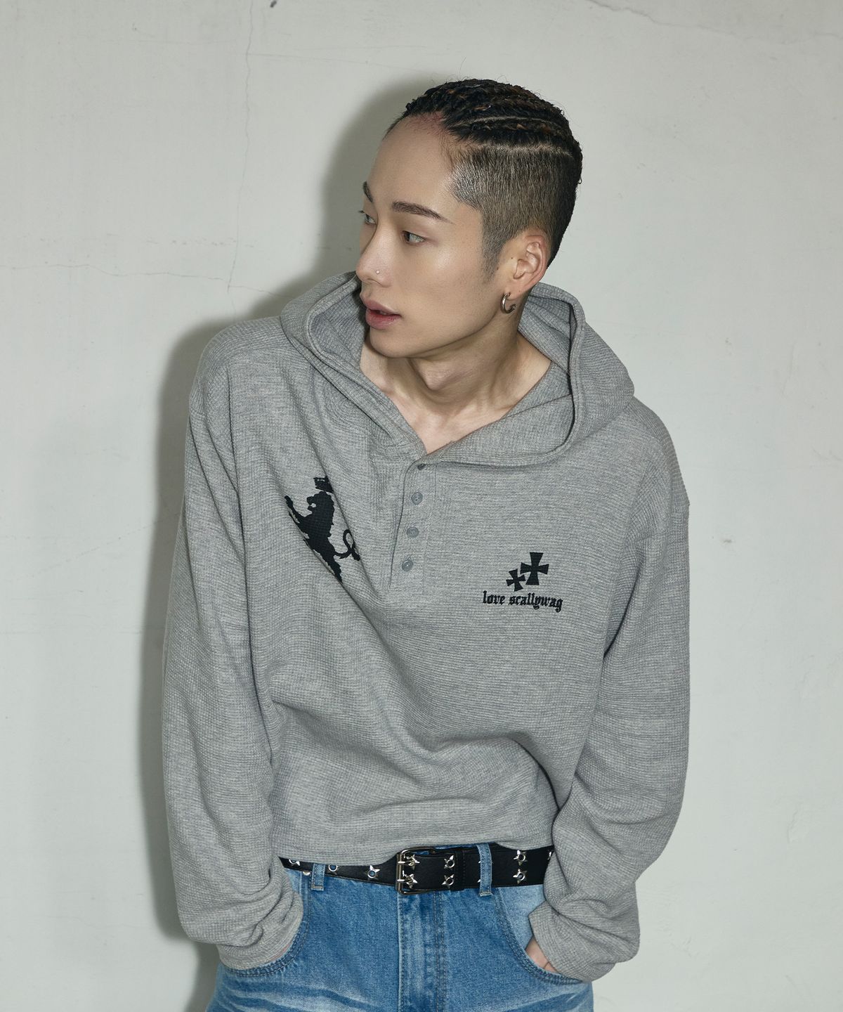 🇰🇷訂購｜SCALLYWAG 26SS｜Double Star Eyelet Belt 