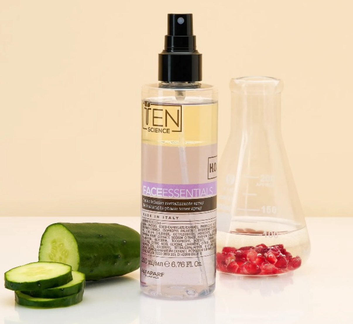 意大利TEN SCIENCE  FACEESSENTIAL 清新水嫩潔膚系列 New 新配方系列🆕 抗氧保濕潔面霜 200ml 煥活雙效保濕噴霧200ml