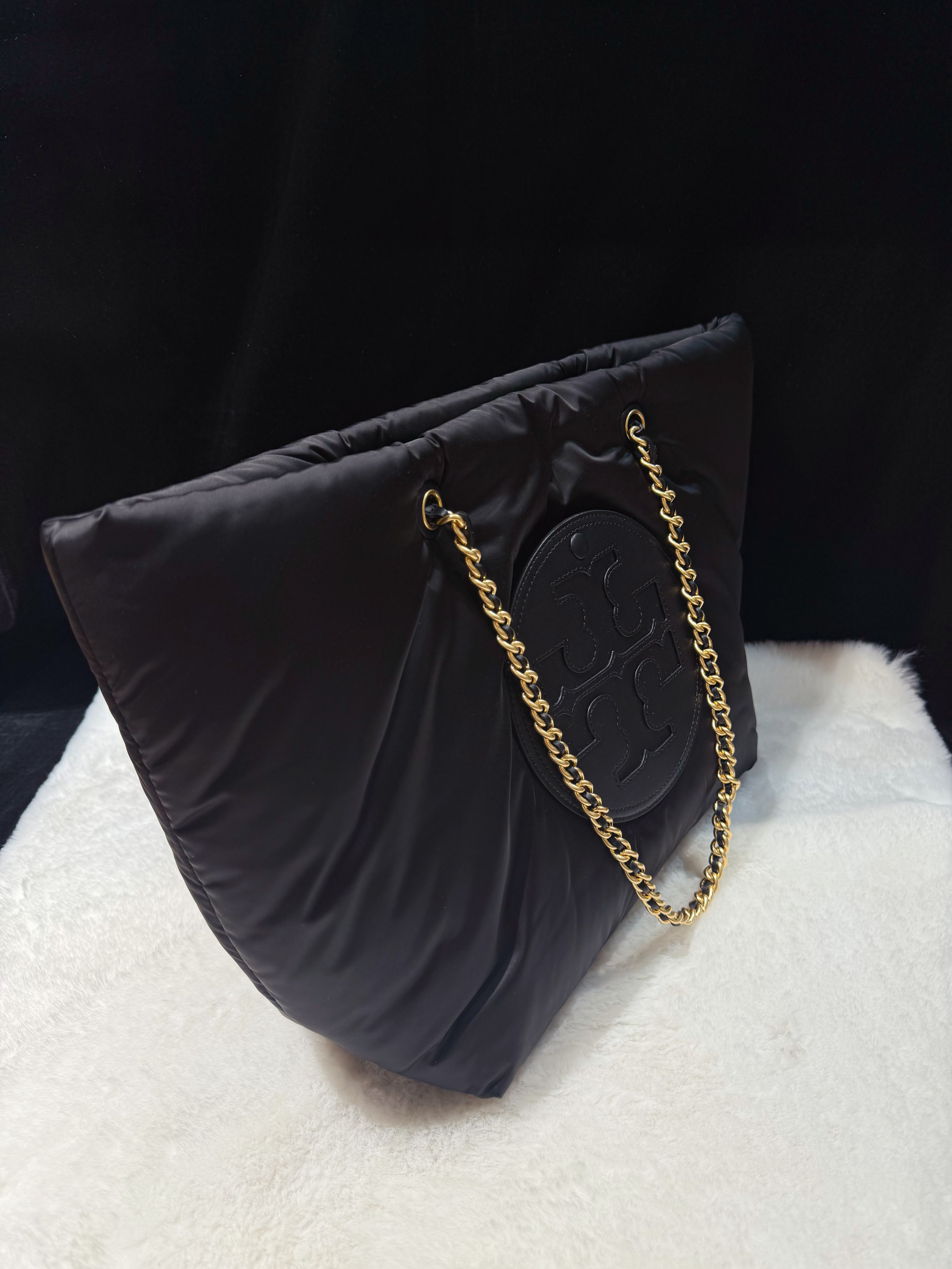 Tory burch Ella puffy tote blk