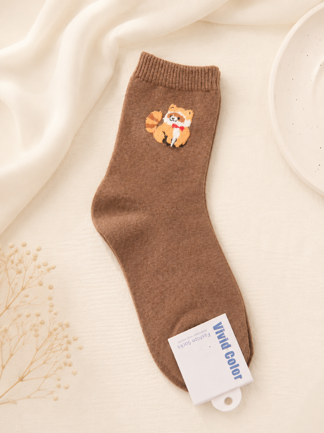 Korean Cute Animal Mid Socks