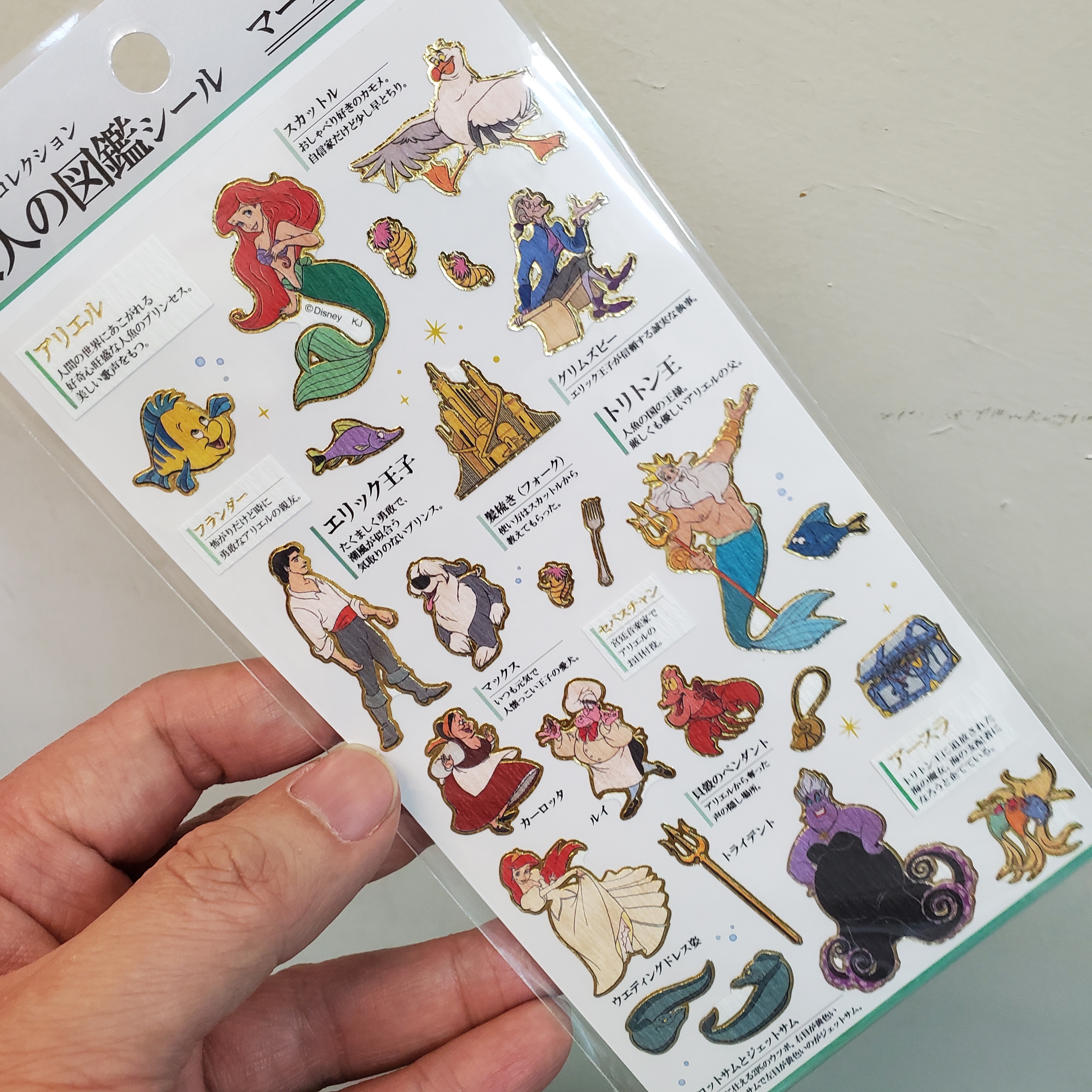 [現貨] [日本製] 小魚仙 圖鑑貼紙 {TF047488}