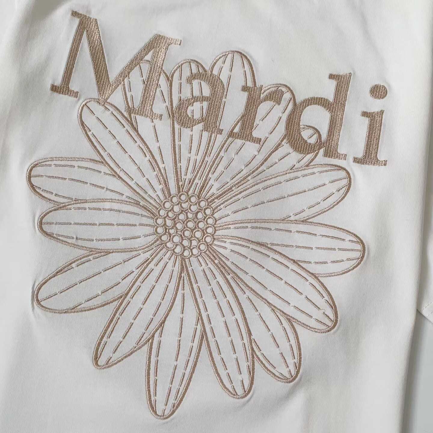 預訂 MARDI MERCREDI EMB FLOWERMARDI 短袖Tee [貨號26A380]