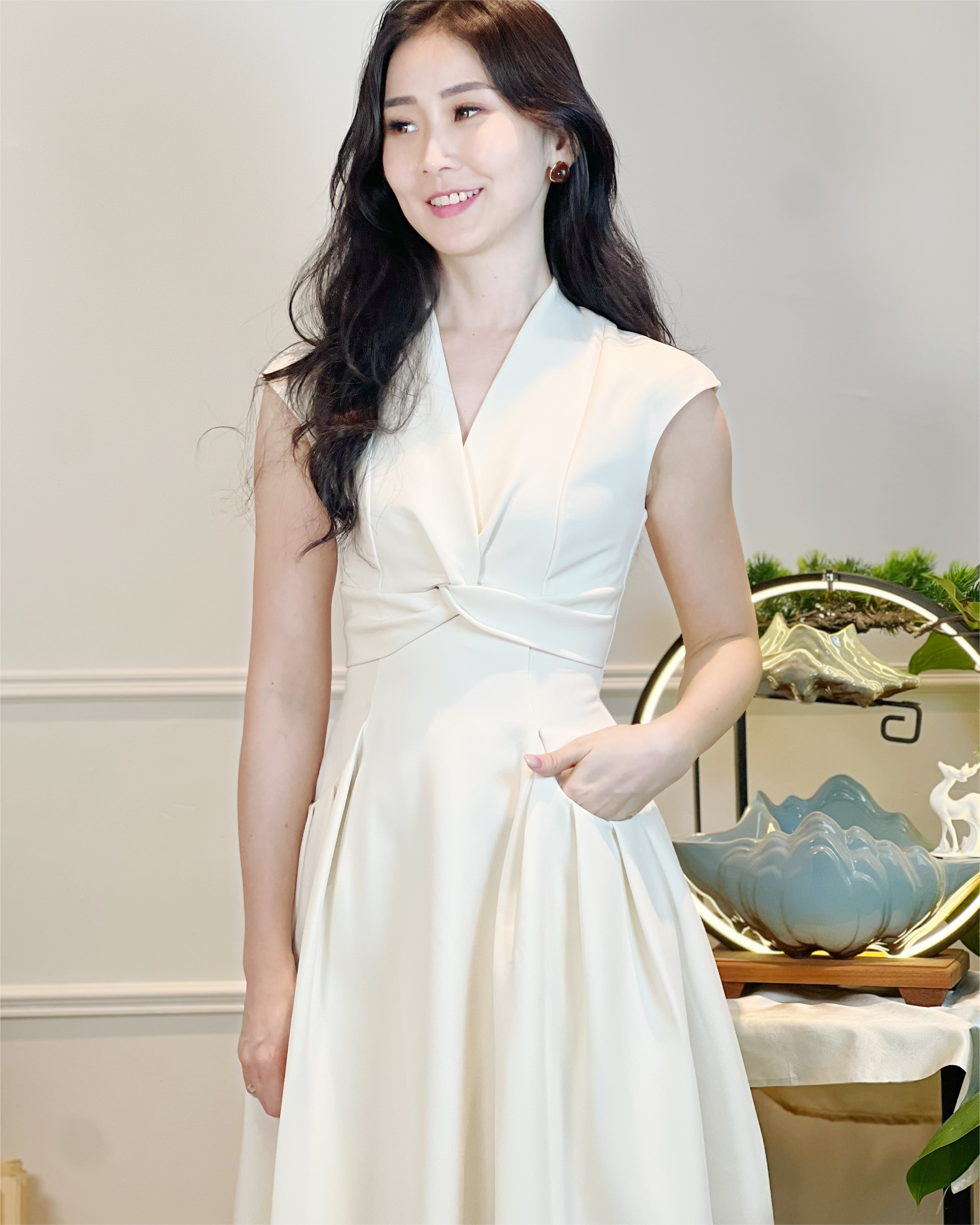 5092 Elena Grace Midi Dress