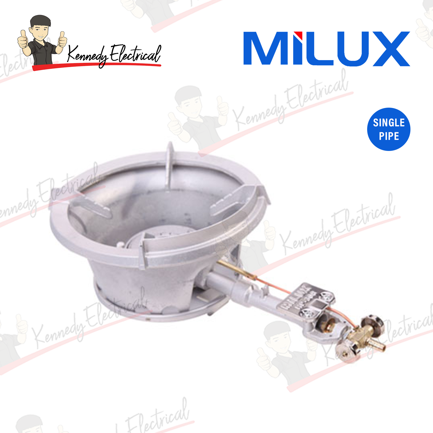Milux High Pressure Cast Iron Gas Cooker (HP-308)