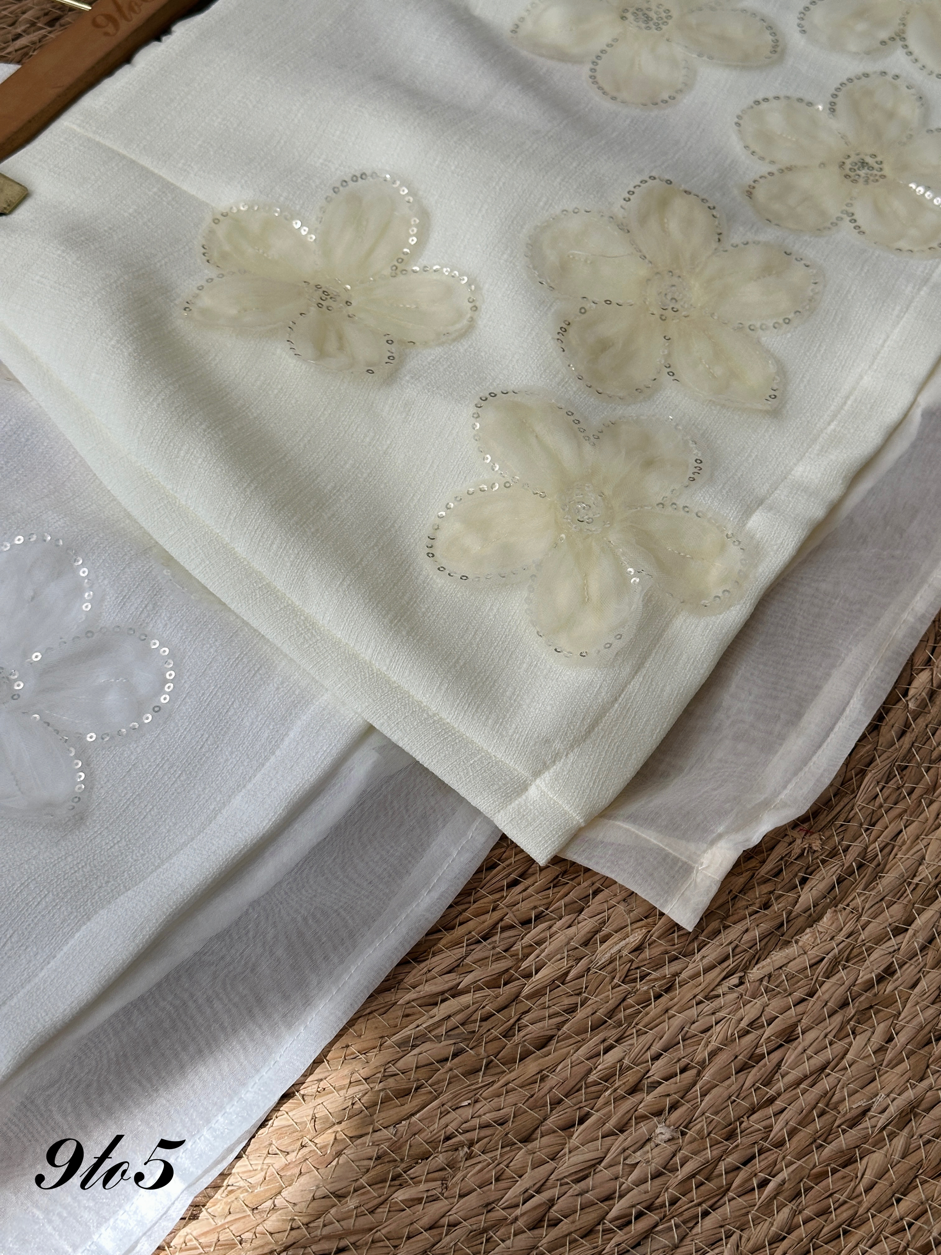 S1787 A Line Floral Short Skirt - 3 Colors