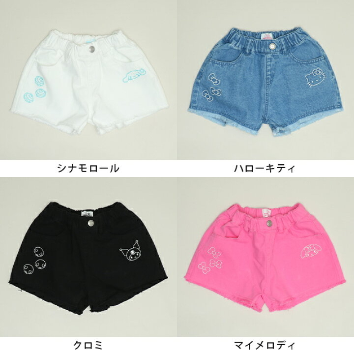 🇯🇵預訂 日本直送🇯🇵Babydoll x Sanrio系列四色人物刺繡牛仔短褲