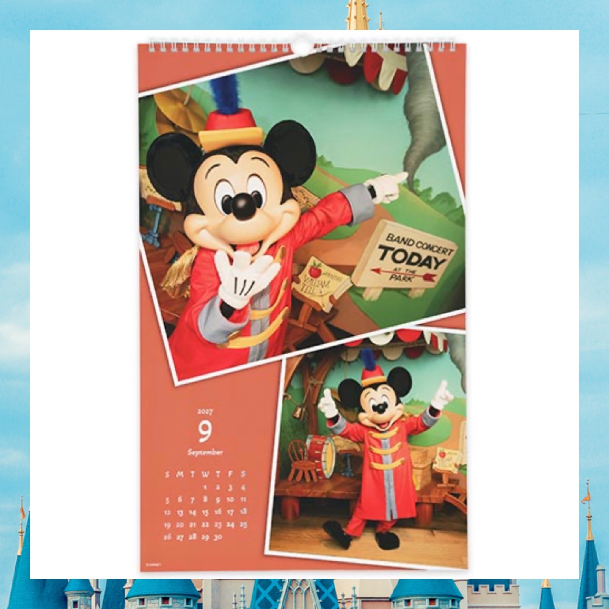 ：日本：DISNEYLAND園區產品 13/8 日本發賣 2027 掛牆月曆