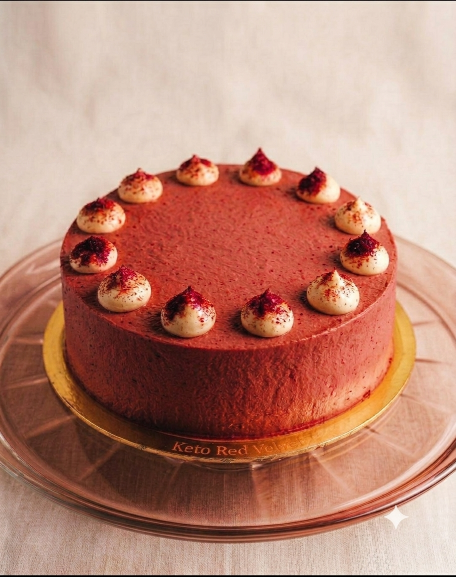 Keto Red Velvet Cake - 9"  Pre Order 3 Days Advance