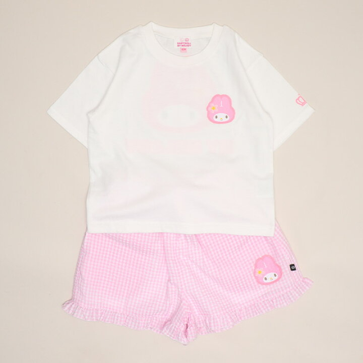🇯🇵預訂 日本直送🇯🇵Babydoll x Sanrio系列五色人物前後印花短袖T恤格紋短褲套裝