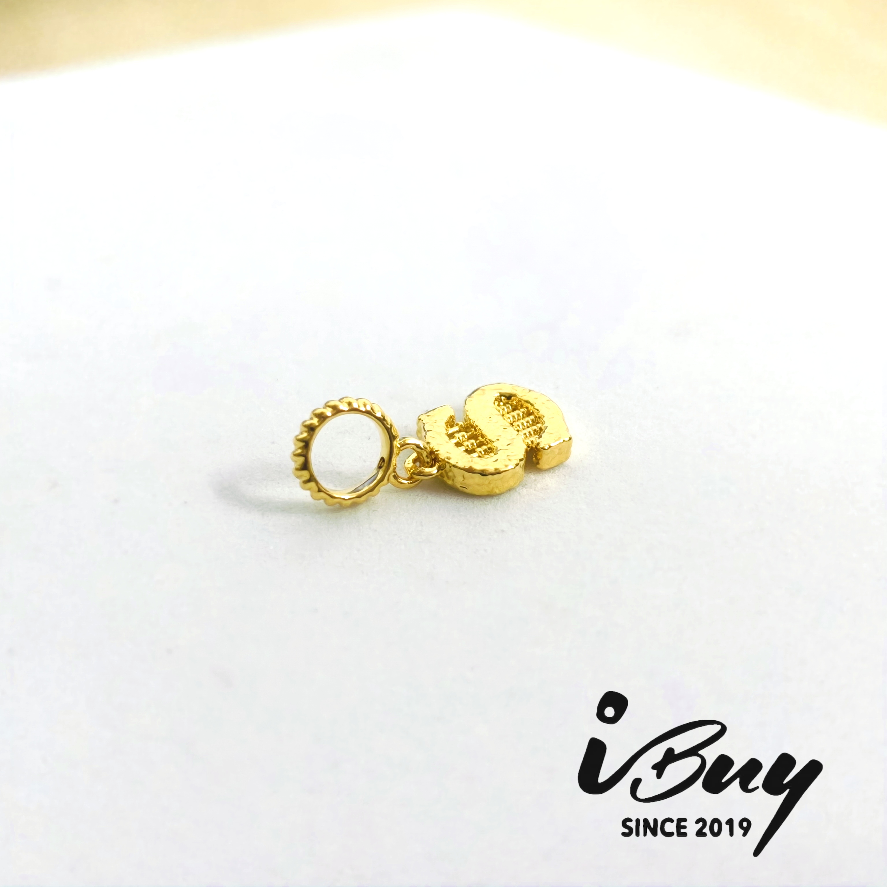 916 HARD GOLD $ ABACUS CHARM 916 硬金 $算盘串咀