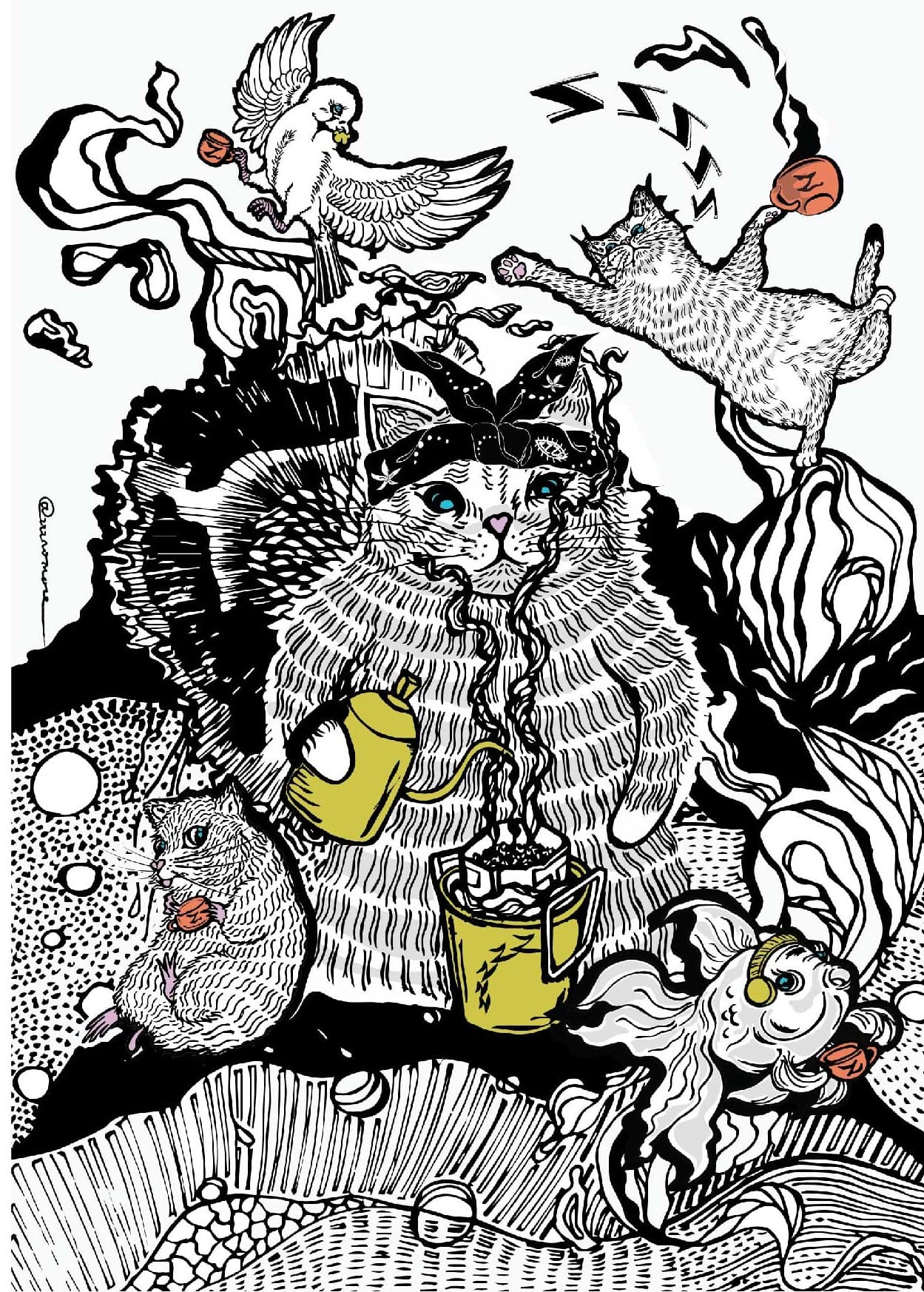 ZZZ NO MORE A3 ART PRINT do small things seriously