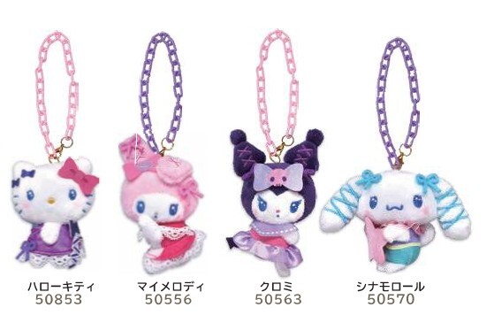 預訂｜日本版 Sanrio 華麗夢幻蝴蝶結公仔掛件｜4款可選