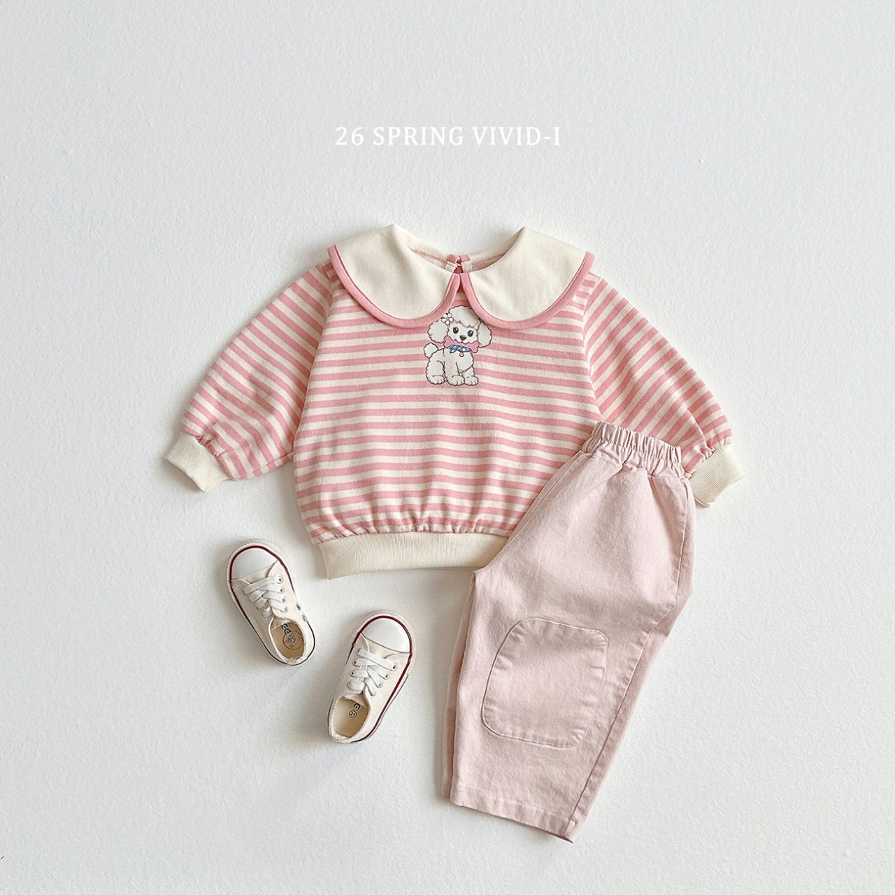 🌸預訂 韓國直送🌸🇰🇷VIVIDI兩色貼布寬鬆闊腳褲