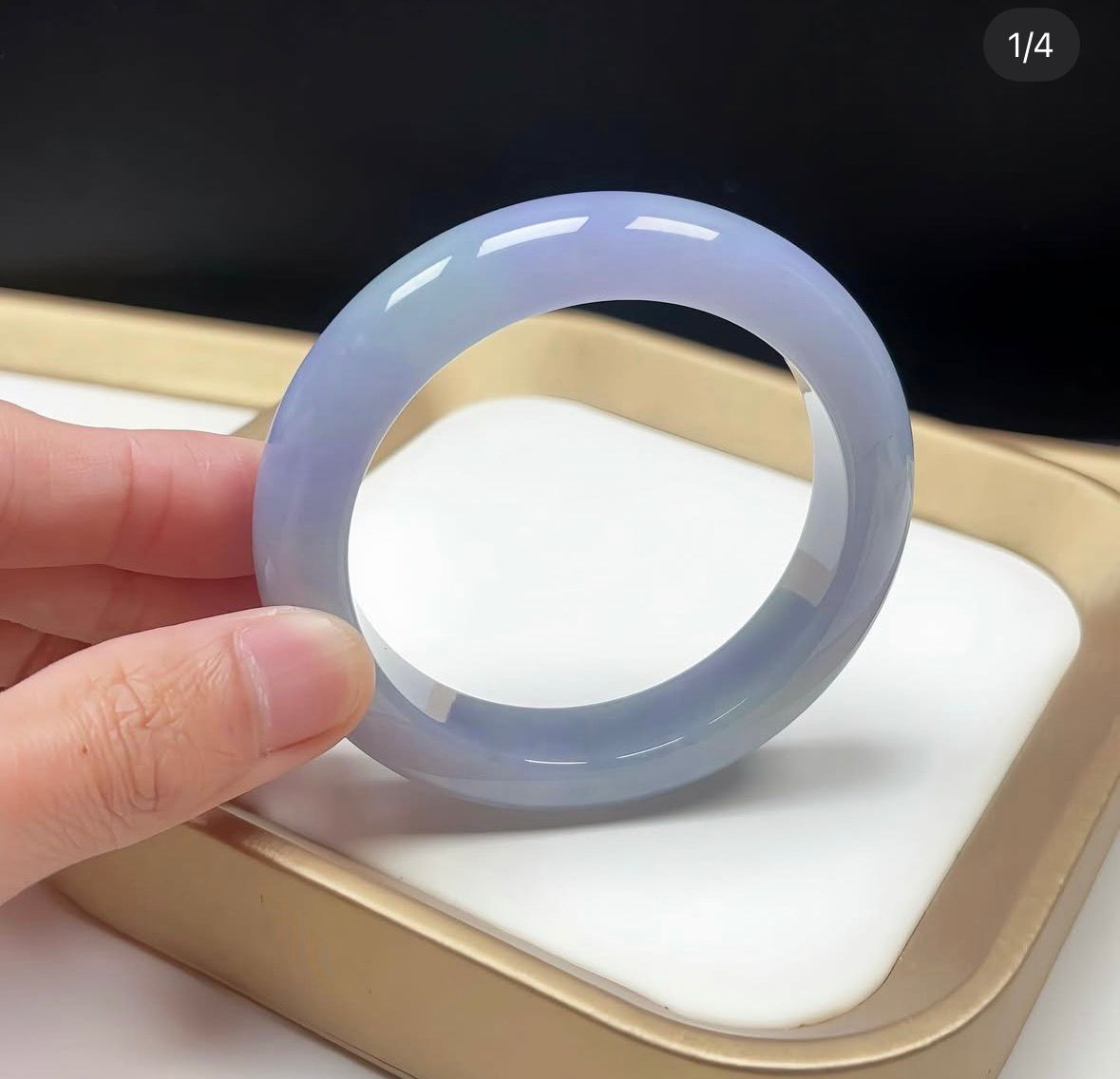 53mm 濃色春彩翡翠福鐲 (附送香港鑑定證書）