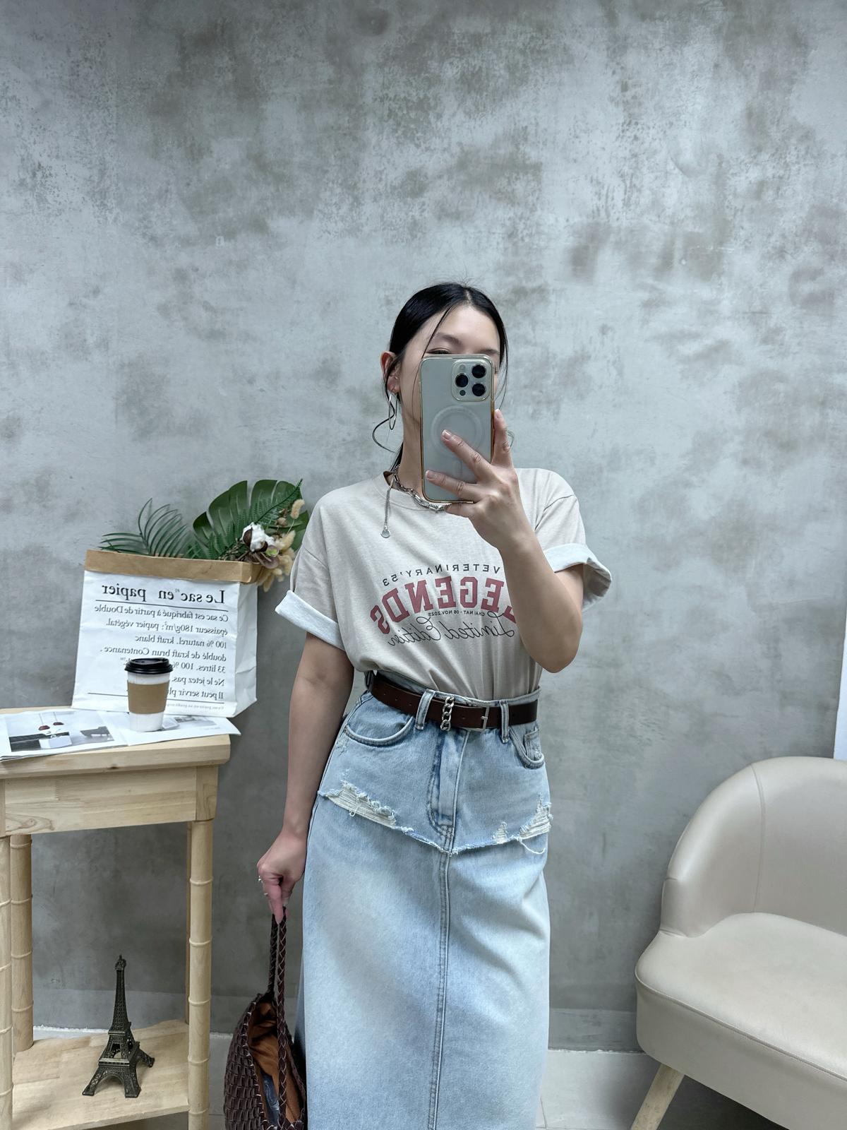 Q02 印字洗水棉Tee