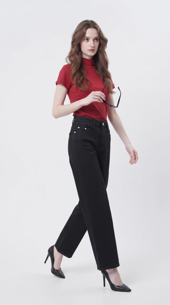 2160BB Ava Essential Mock Neck Knit Top