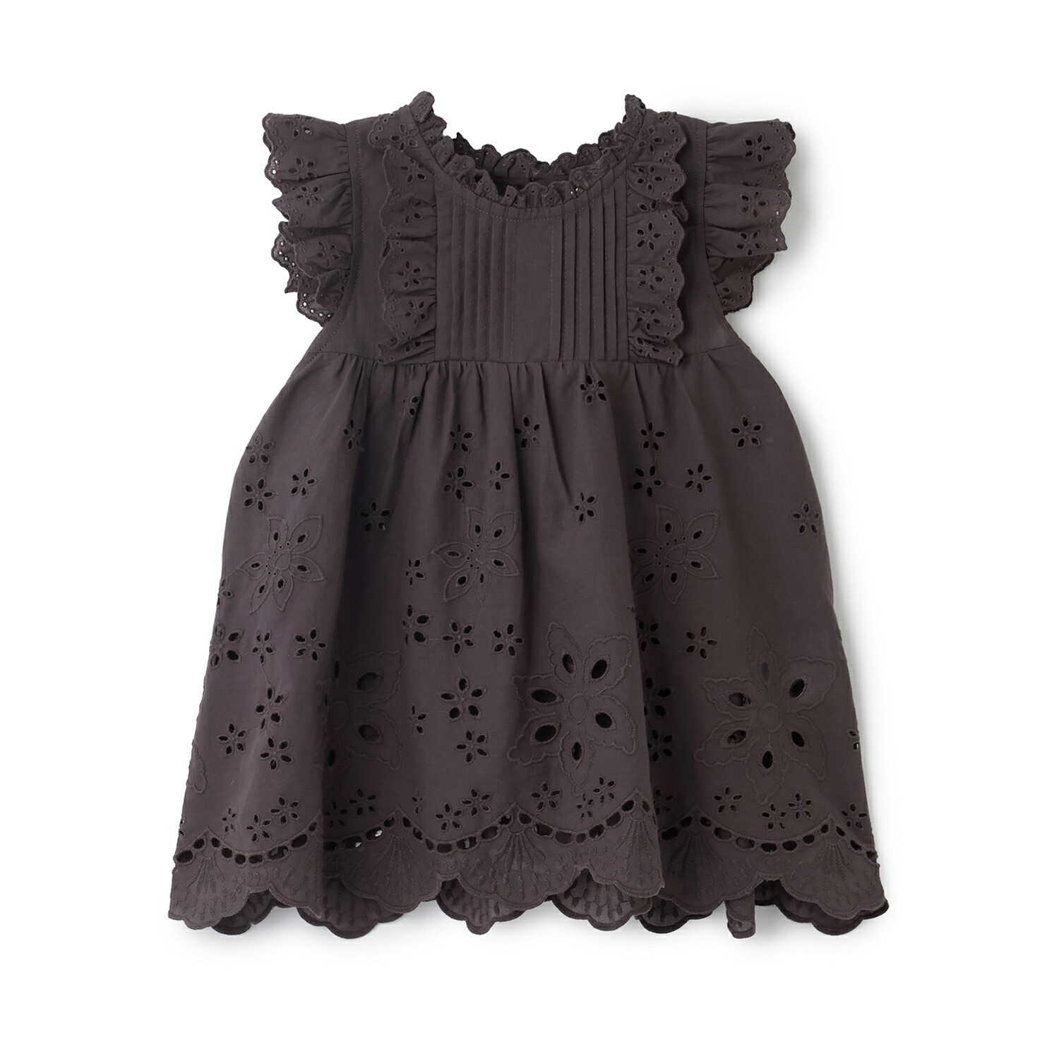 🇯🇵預訂 日本直送🇯🇵Petit Main 三色蕾絲荷葉邊短袖上衣