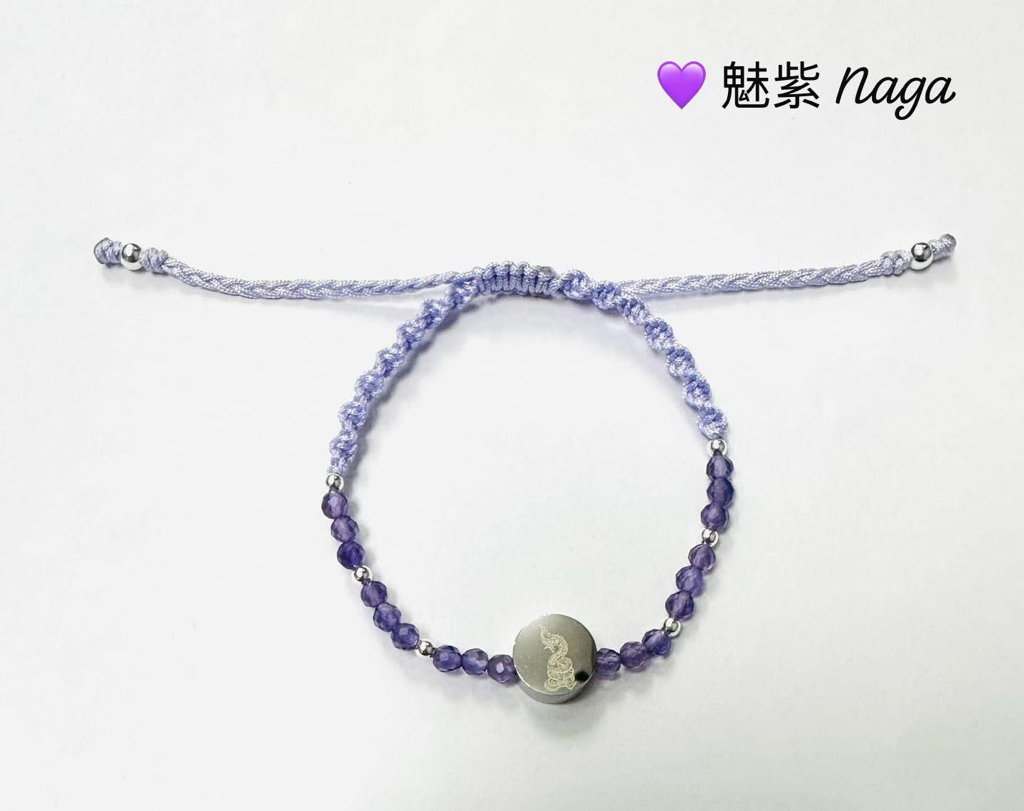 TH-2603-O-泰國百萬富翁金箔廟：八大願力開運手繩 