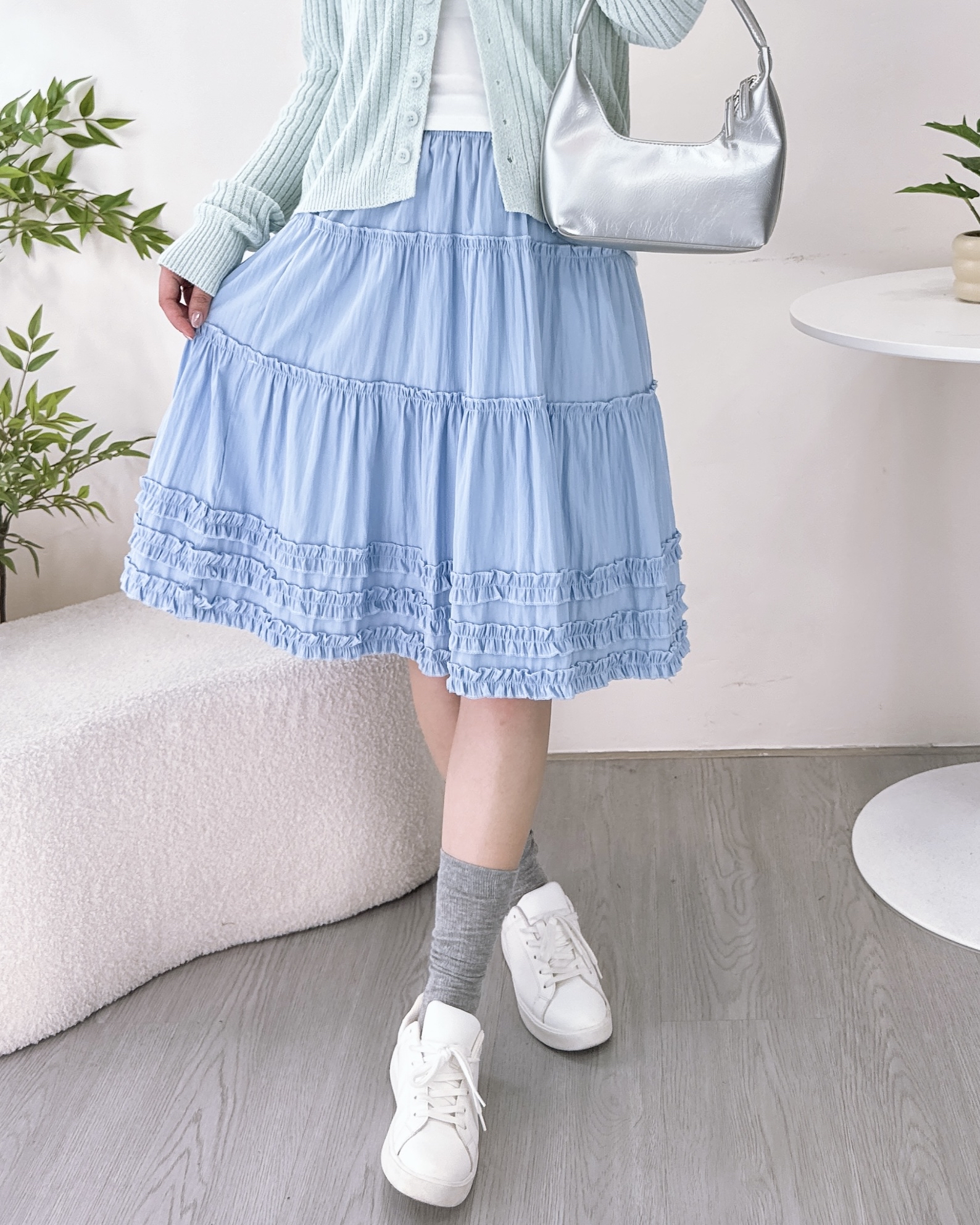 ESP-小清新Ruffle半截裙 2色