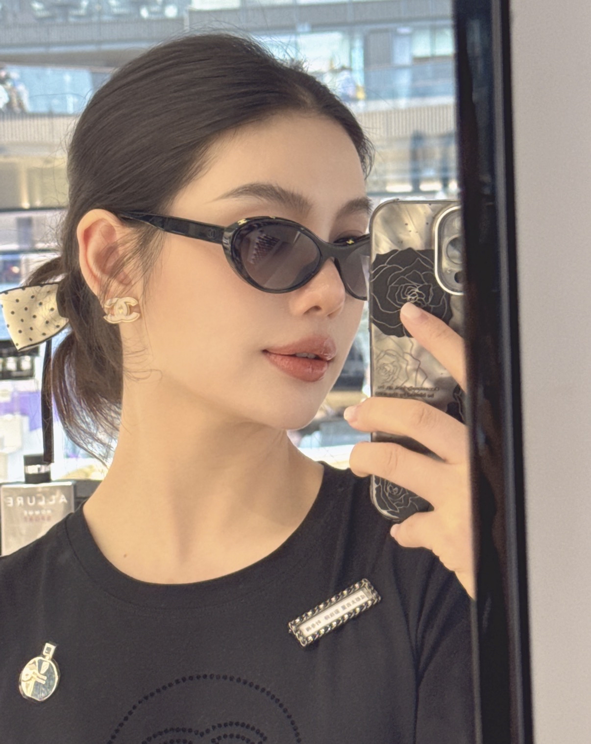 現貨✨🫶🏻Chanel Cateye 字母 太陽眼鏡(黃色字）