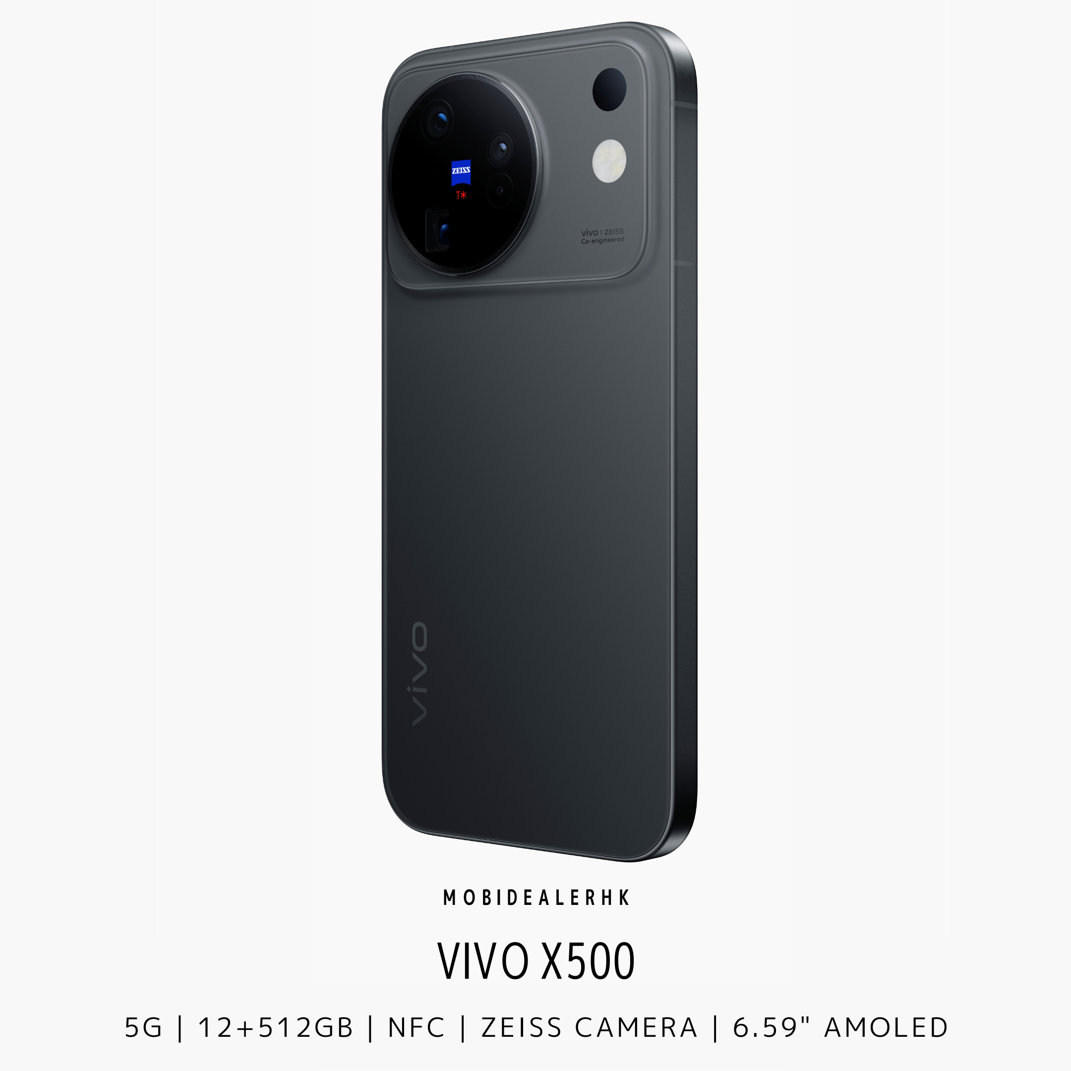 Vivo X500 | 5G | 智能手機 | 蔡司 6400 萬像素 APO 超級長焦 | 7500mAh 巨量電池 | IP68/IP69 雙防護 | 天璣 9600M
