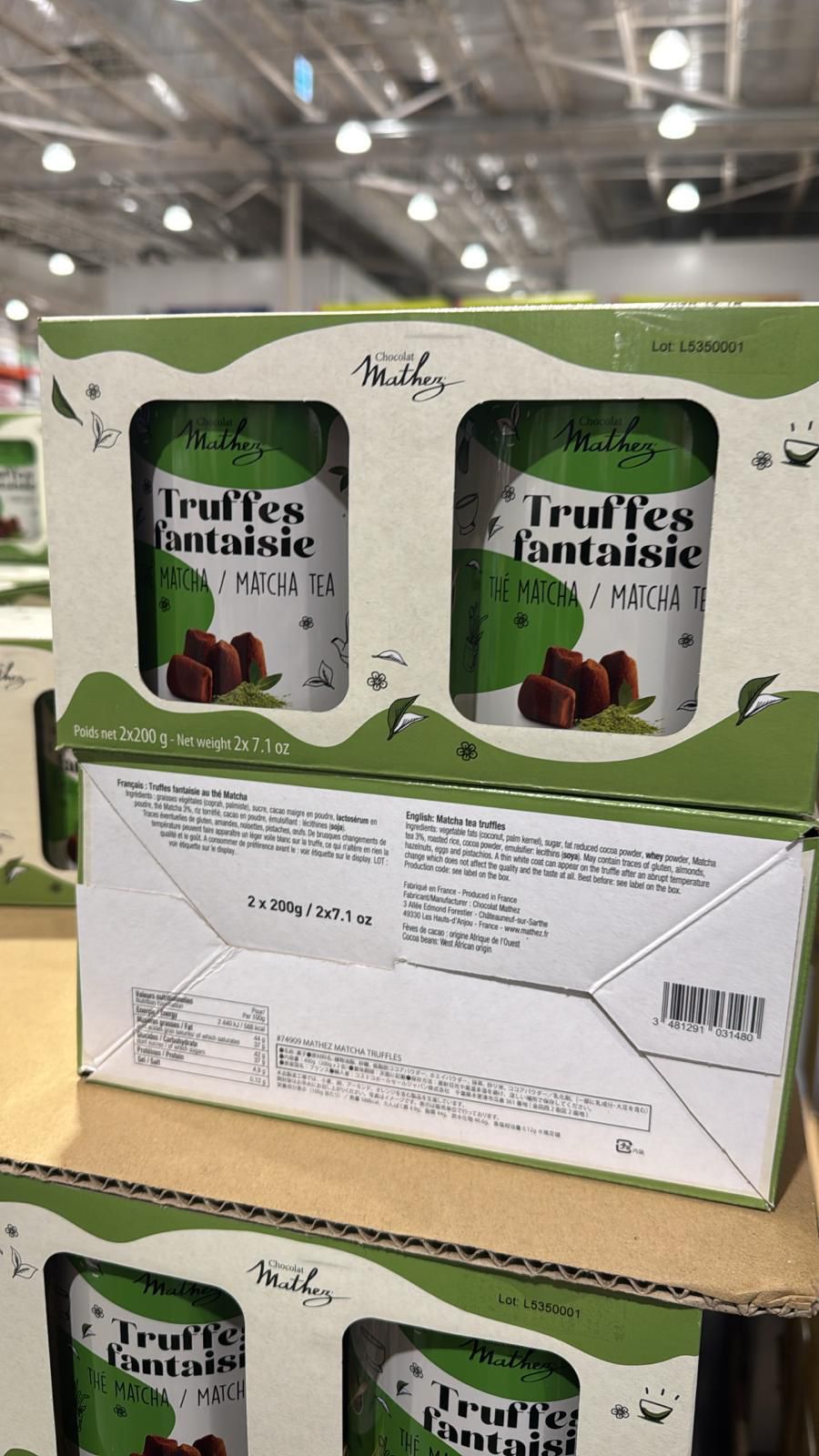 Mathez 森阪 抹茶松露巧克力 200gx 2罐 #日本Costco限時代購