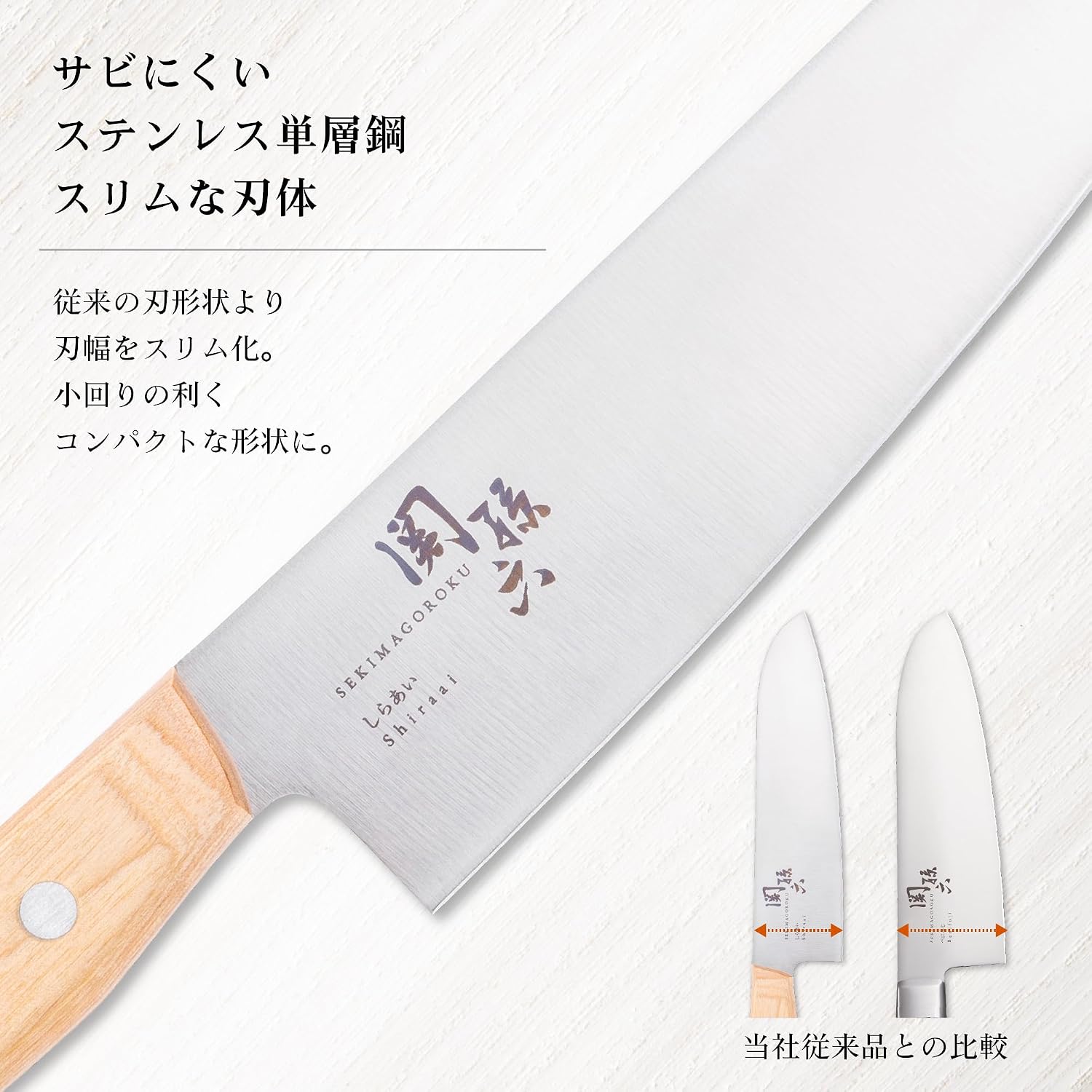 🔥🔥【日本製《關孫六》白相 165mm 雙刃三德包丁】