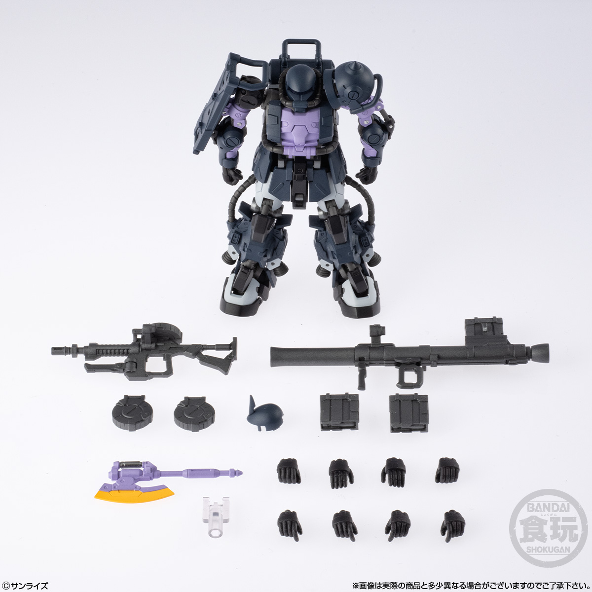 (預訂訂金 $100) (總價 $331) Bandai 機動戰士高達 Gundam Artifact Pro Zaku 高機動型渣古II (黑色三連星規格) 食玩 (行版)