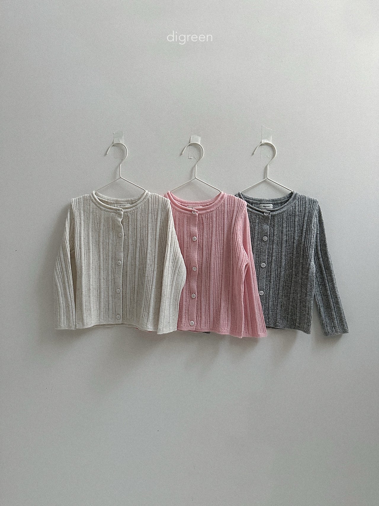 Digreen | 親子Cardigan (Grey L105-110/Adult)