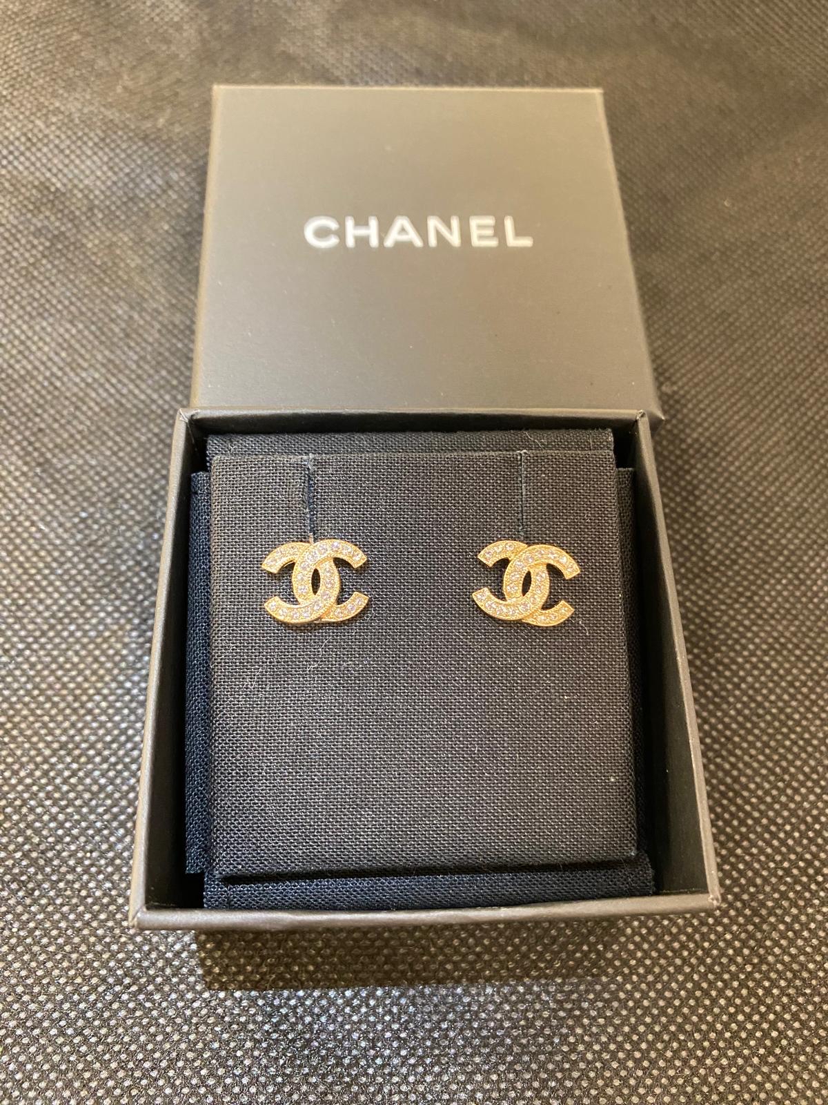 Chanel CC Logo 耳針耳環