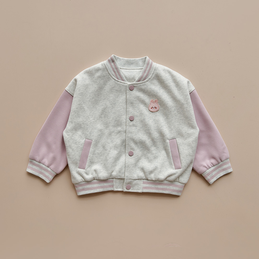 DOTTODOT 奶萌學院風系列-拼色棒球服外套