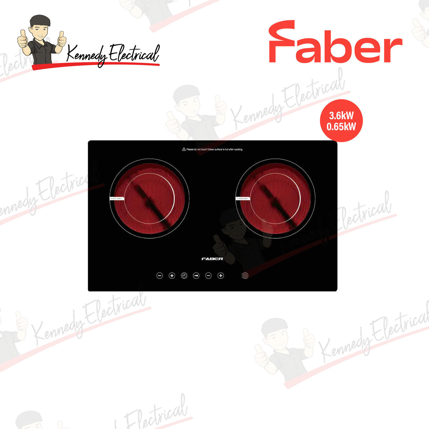 Faber 2 Burners Built-In Ceramic Hob FCH 3C/69BK