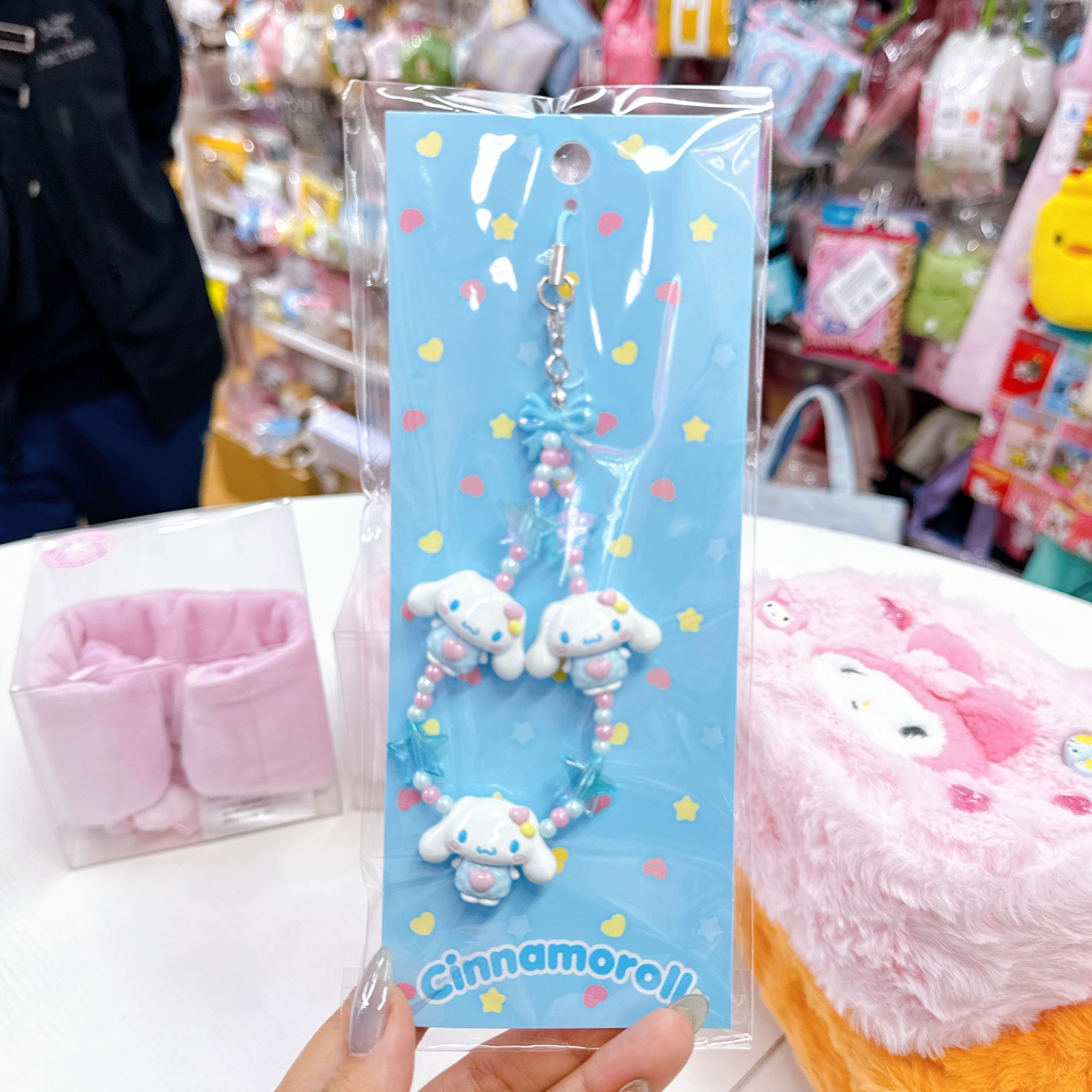 日本直送日本版3D珠子系列電話繩/化妝袋/盲盒髮夾，散子包（隨機抽出）