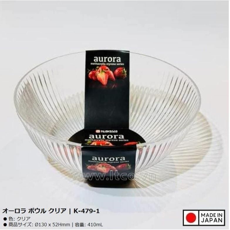 日本製 碗盤極光透明容量410ml - 1件 - 現貨