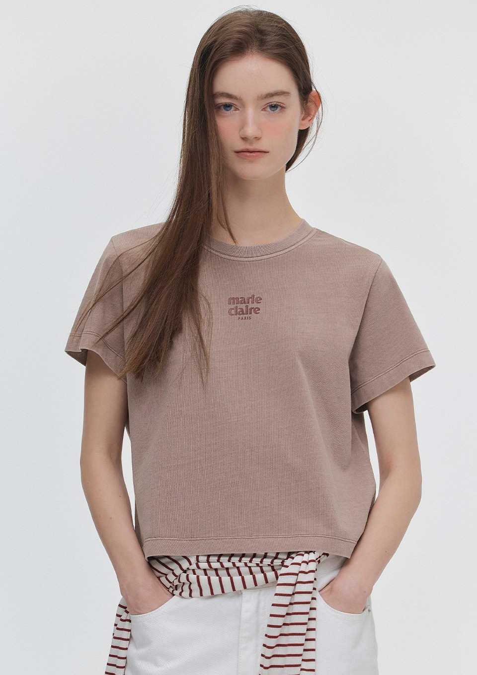 Marie Claire Essential Small Logo Tee 