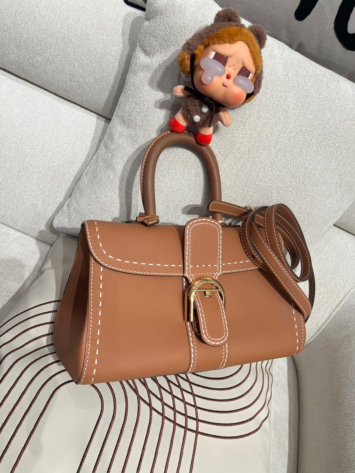 Delvaux Brillant east west mini 焦糖色 100%Authentic ,98%new ✅收據✅certificate✅鏡✅dust bag