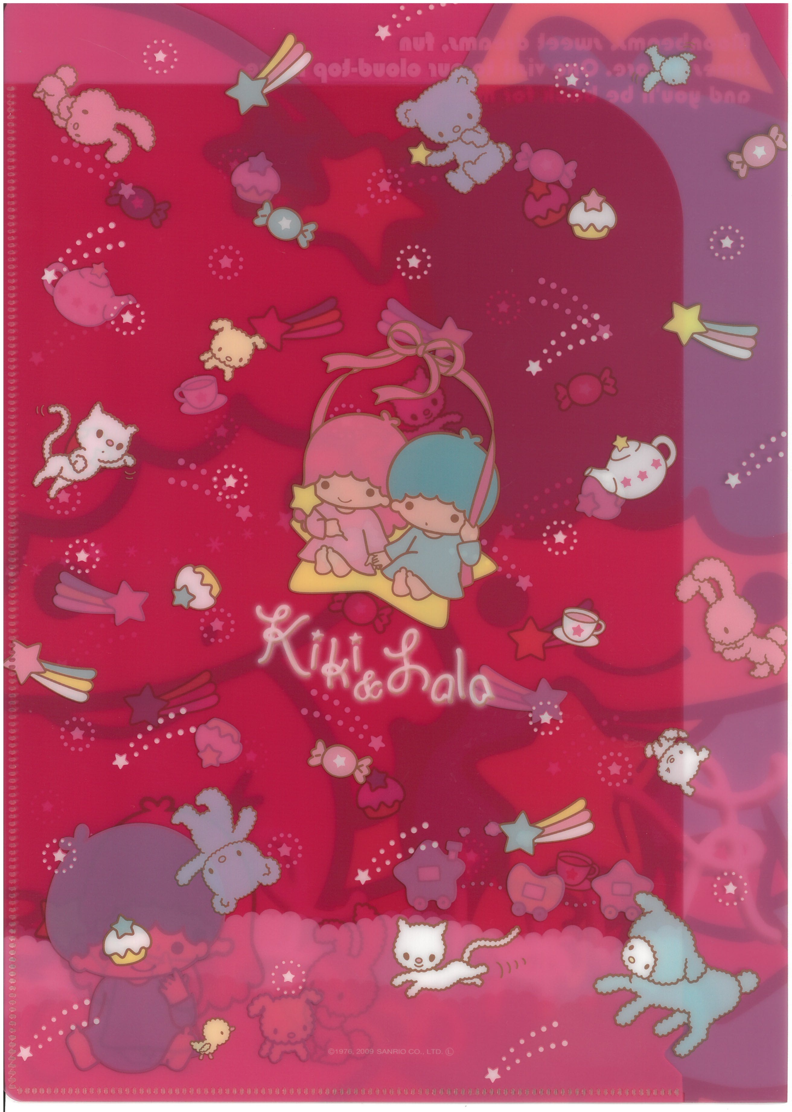 Little Twin Stars  A4雙開文件夾 (63034-1)