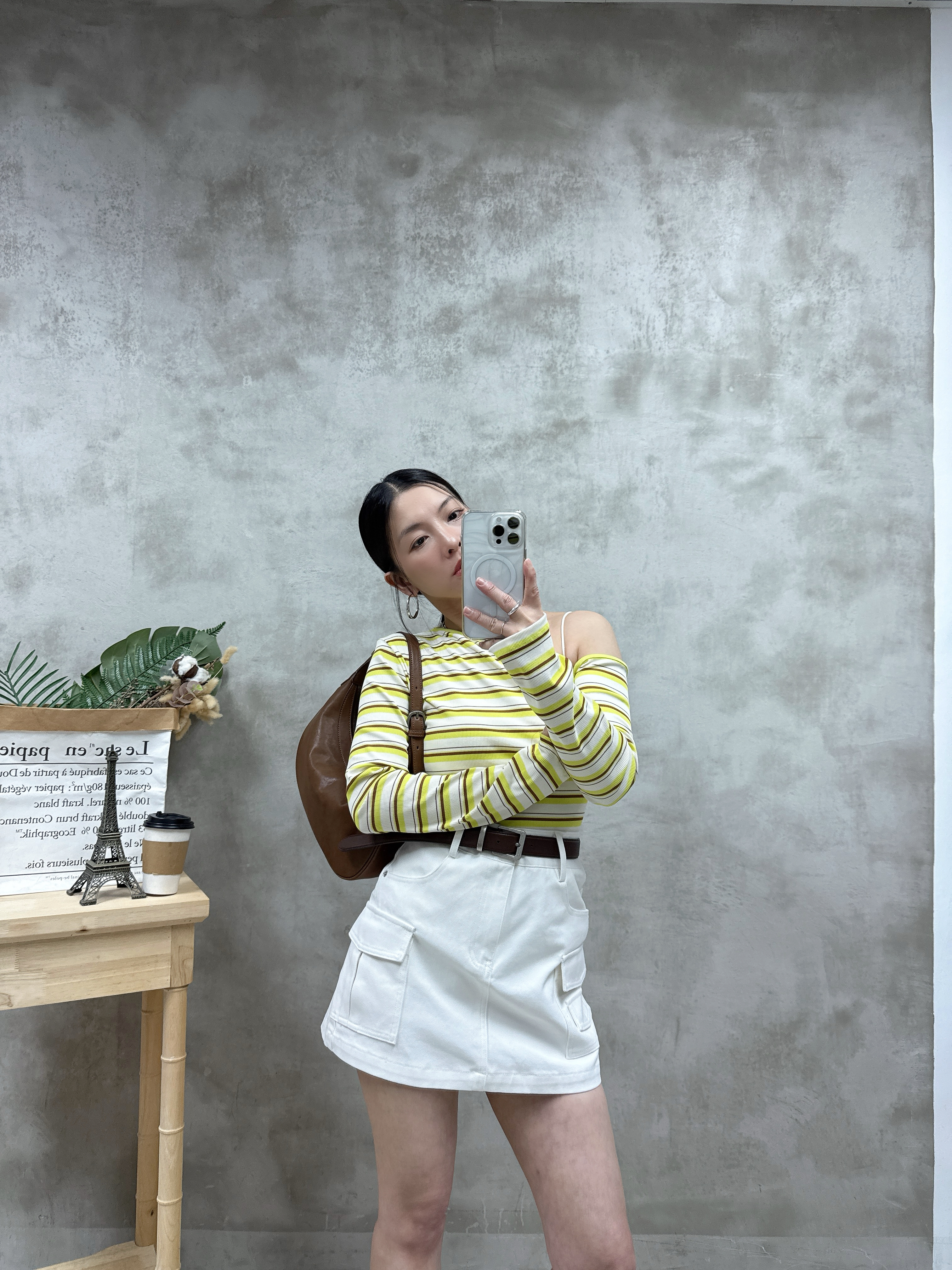 D12 鴛鴦雙袋裙褲(連黑色Belt)