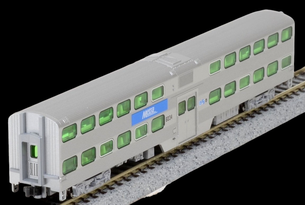 Kato 106-8703 Chicago METRA Gallery Bi-Level Commuter Train 3-Car Set