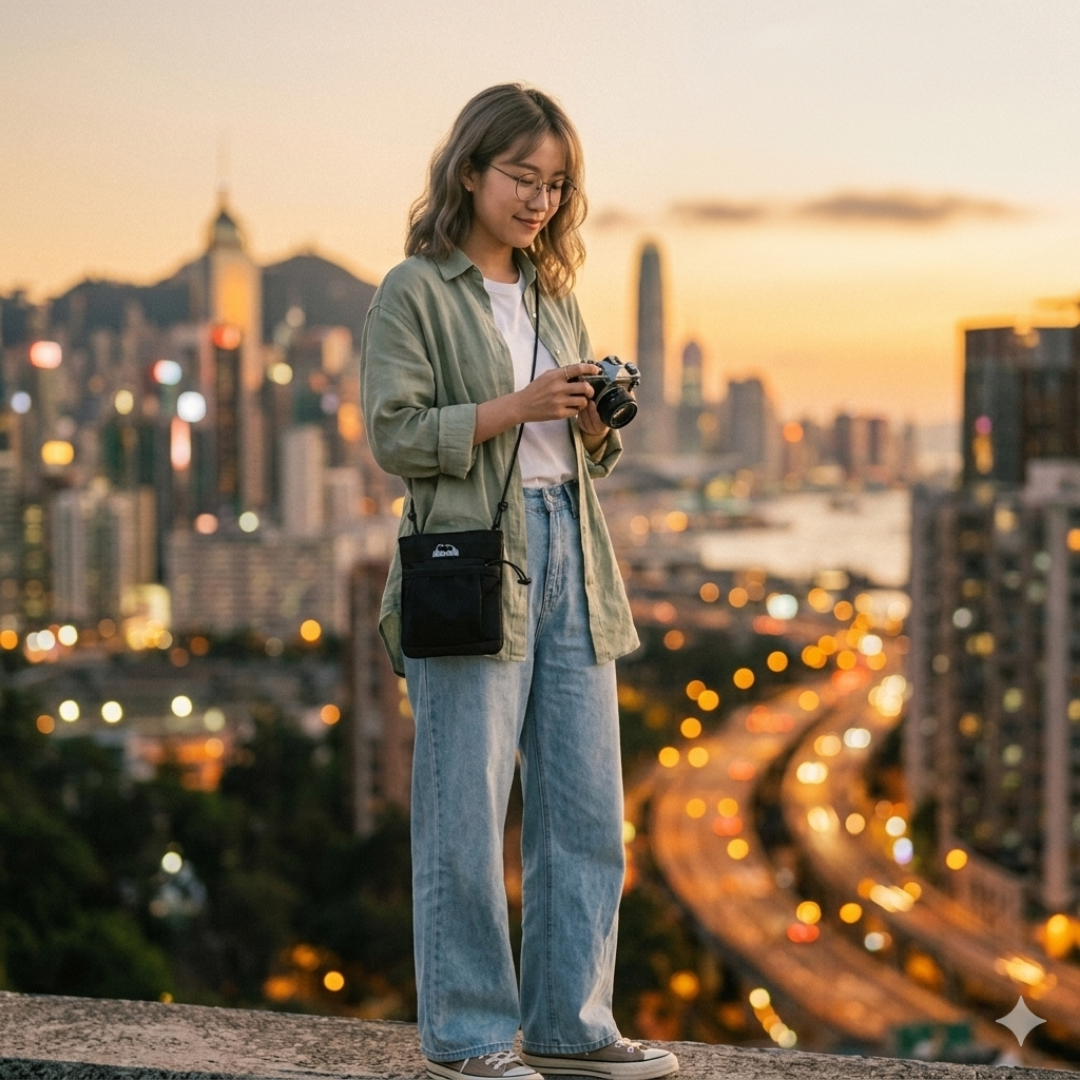 HONGKONGER 獅子山斜揹袋 (Sacoche Bag) - 刺繡 Logo | 山系穿搭・行山露營・旅行隨身袋