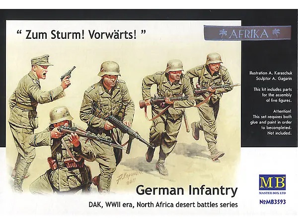 1/35 German Infantry DAK WWII Era North Africa Desert Battles