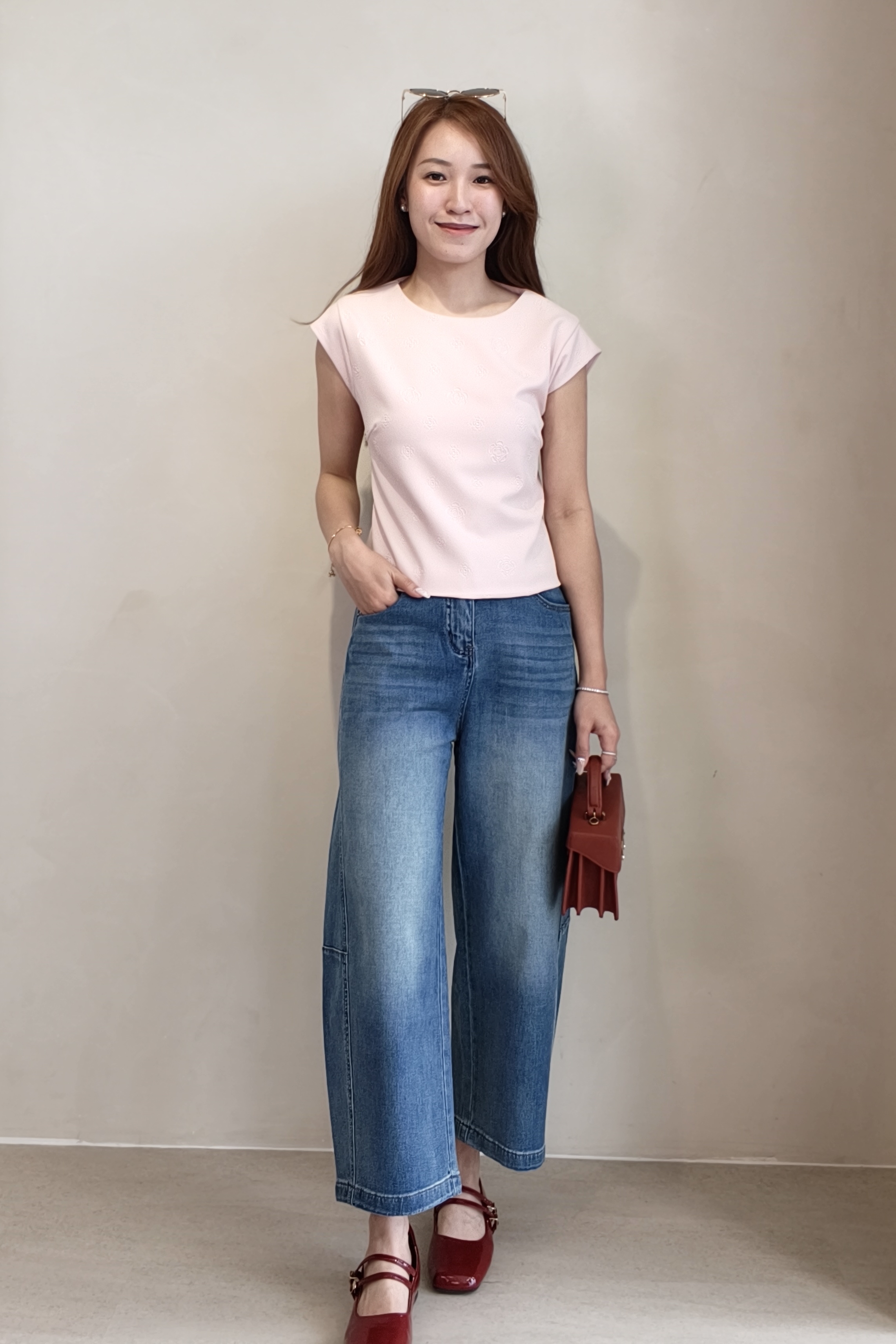2172BP Avery Vintage Wash Barrel Jeans
